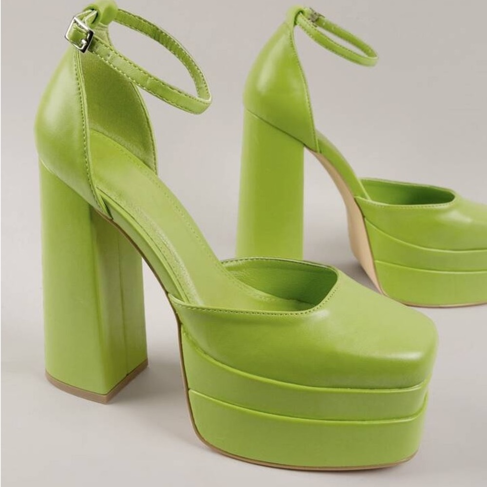 Shein Lime Green Platform Pump - image 1